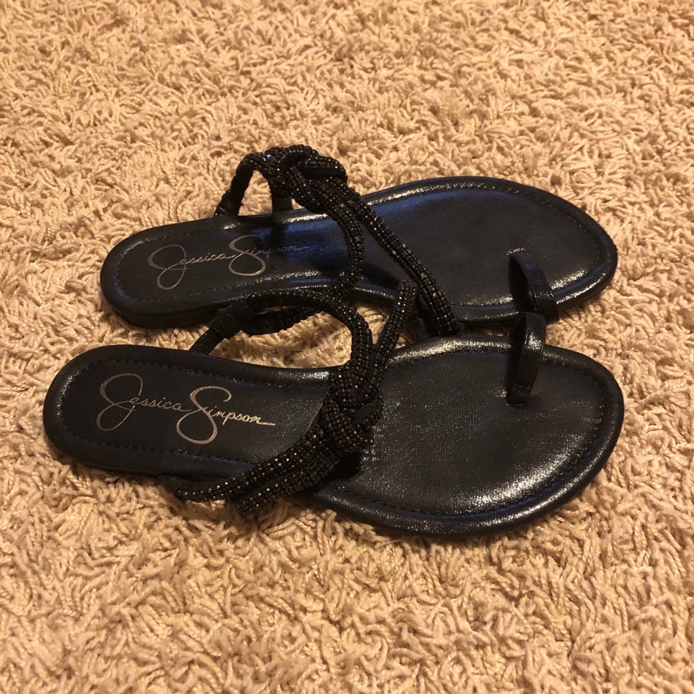 Jessica Simpson black sandals
